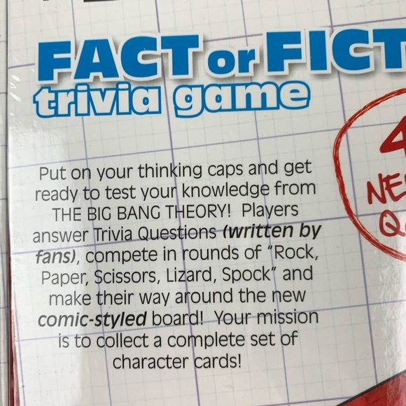 THE Big Bang Theory - Fact or Fiction Trivia Game - Picture 5 of 5